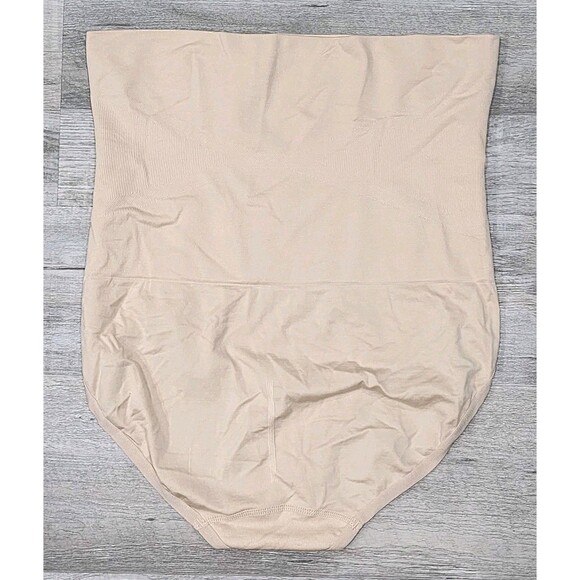 Maidenform Women Size XL Nude High waist Yummy Control Brief Shaping Bottoms - Picture 2 of 4